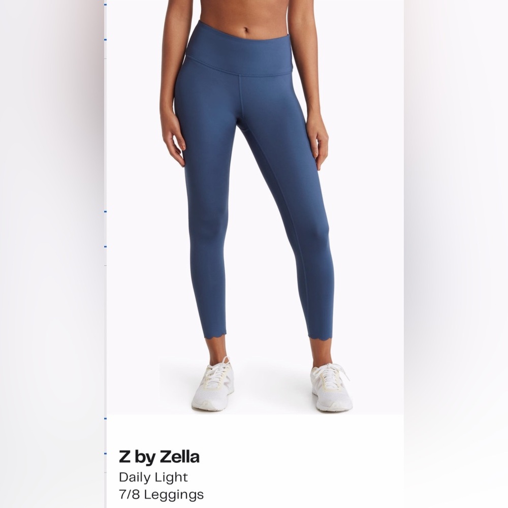 Z by Zella Daily Light 7/8 Leggings - Navy Denim Blue